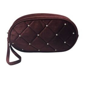 ELEGANT MINI PEARL EMBOSSED WRISTLET CLUTCH